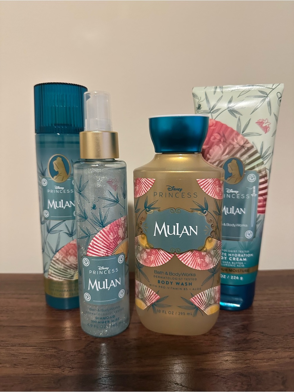 Bath & Body Works Disney Princess Mulan 4 Piece Set